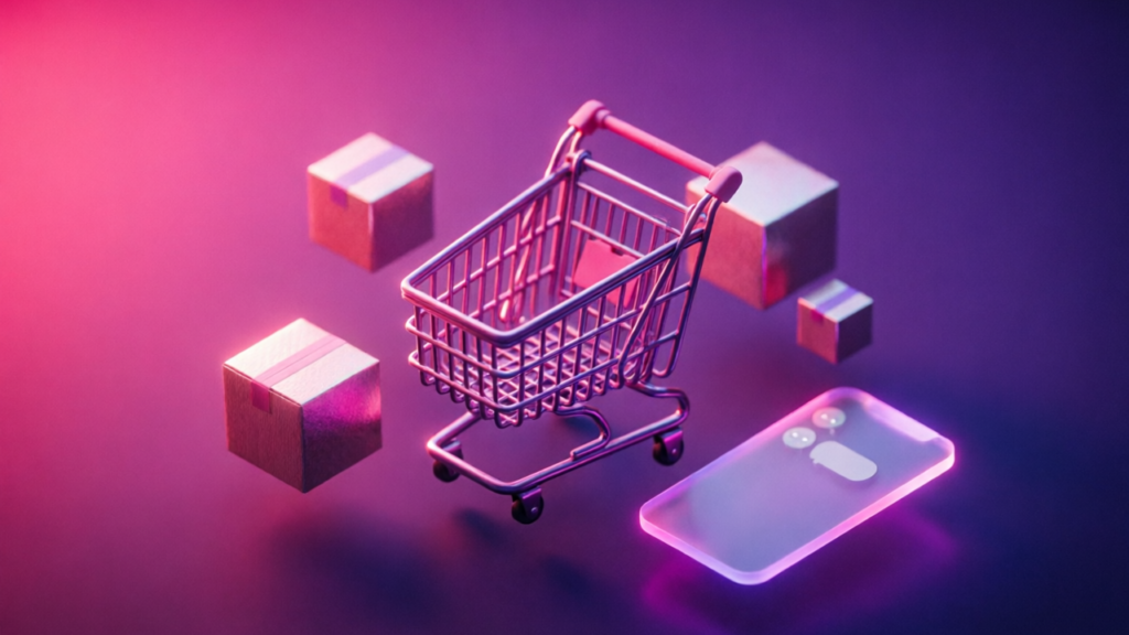 3D pink and purple chatbot interface for WhatsApp Green Tick Verification for Shopify Stores: Application Guide 2026