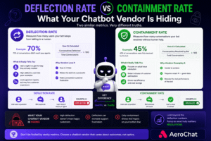 Read more about the article Deflection Rate vs Containment Rate in AI Chatbots in 2026
