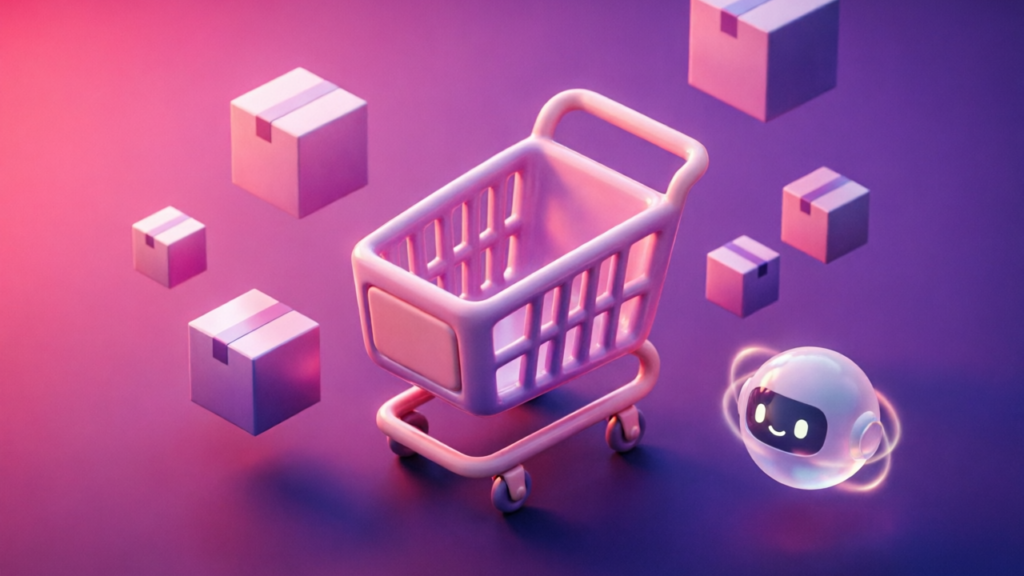 3D pink and purple chatbot interface for Best Gorgias Alternatives in 2026: Honestly Compared for Shopify Stores