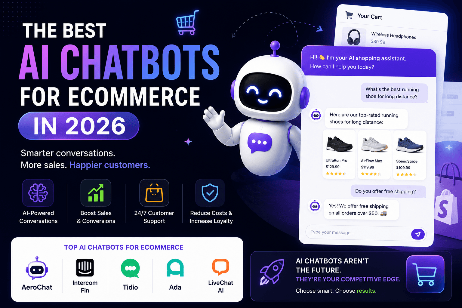 Read more about the article 10 Best AI Chatbots for Ecommerce in 2026: What Actually Works for Online Stores
