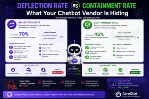 Read more about the article Deflection Rate vs Containment Rate in AI Chatbots in 2026