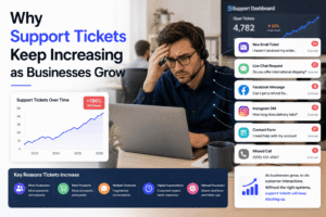 Read more about the article Why Support Tickets Keep Increasing as Businesses Grow