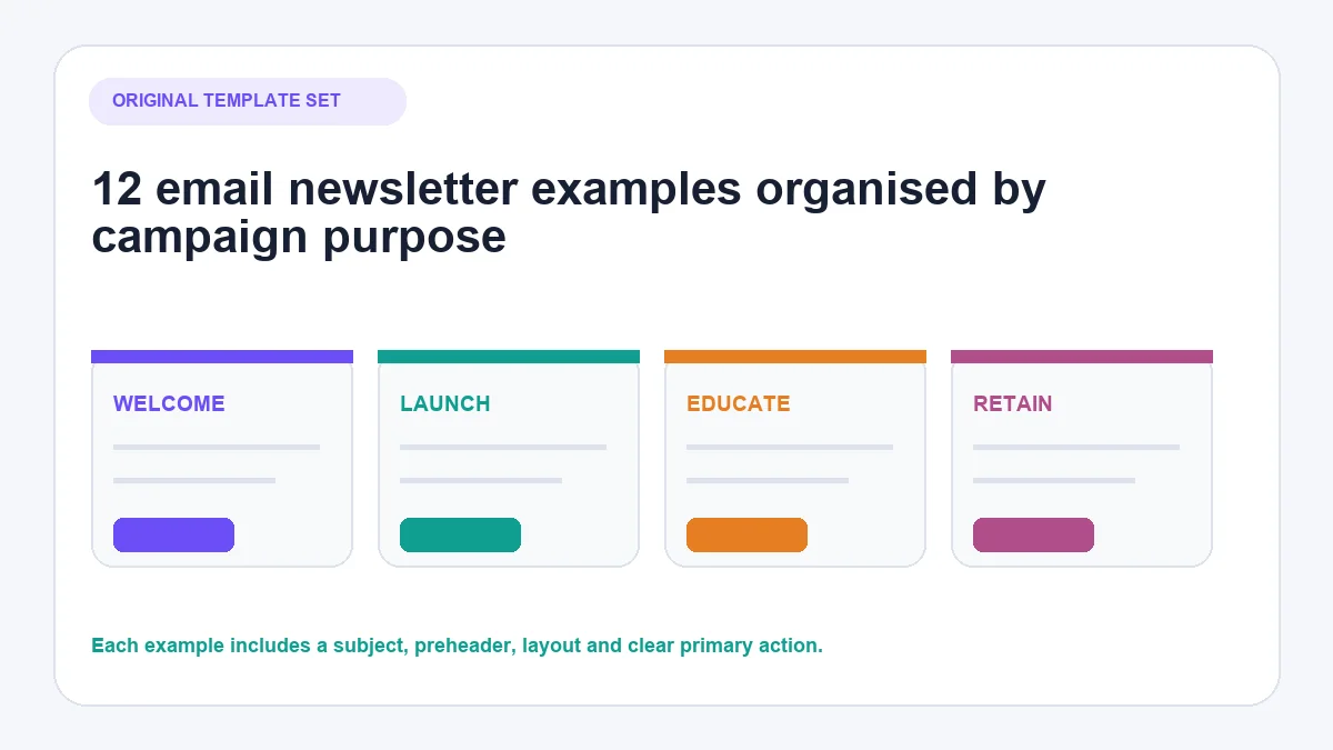 Twelve best email newsletter examples organised by campaign purpose