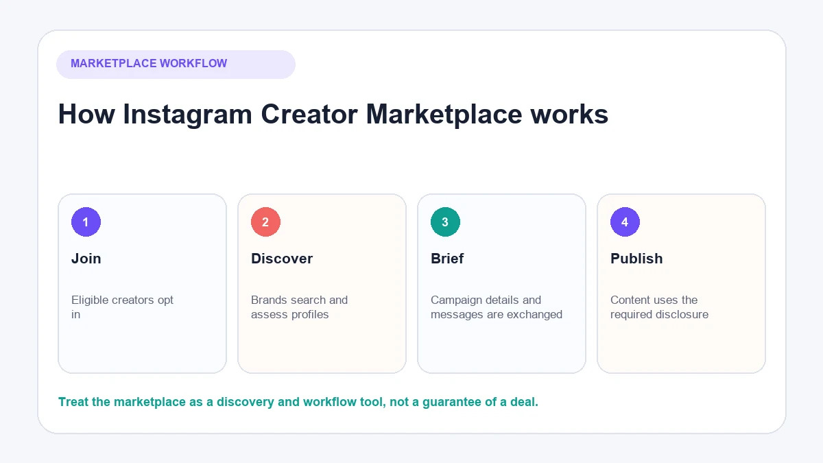 How Instagram Creator Marketplace connects creators, brands, briefs and disclosed content