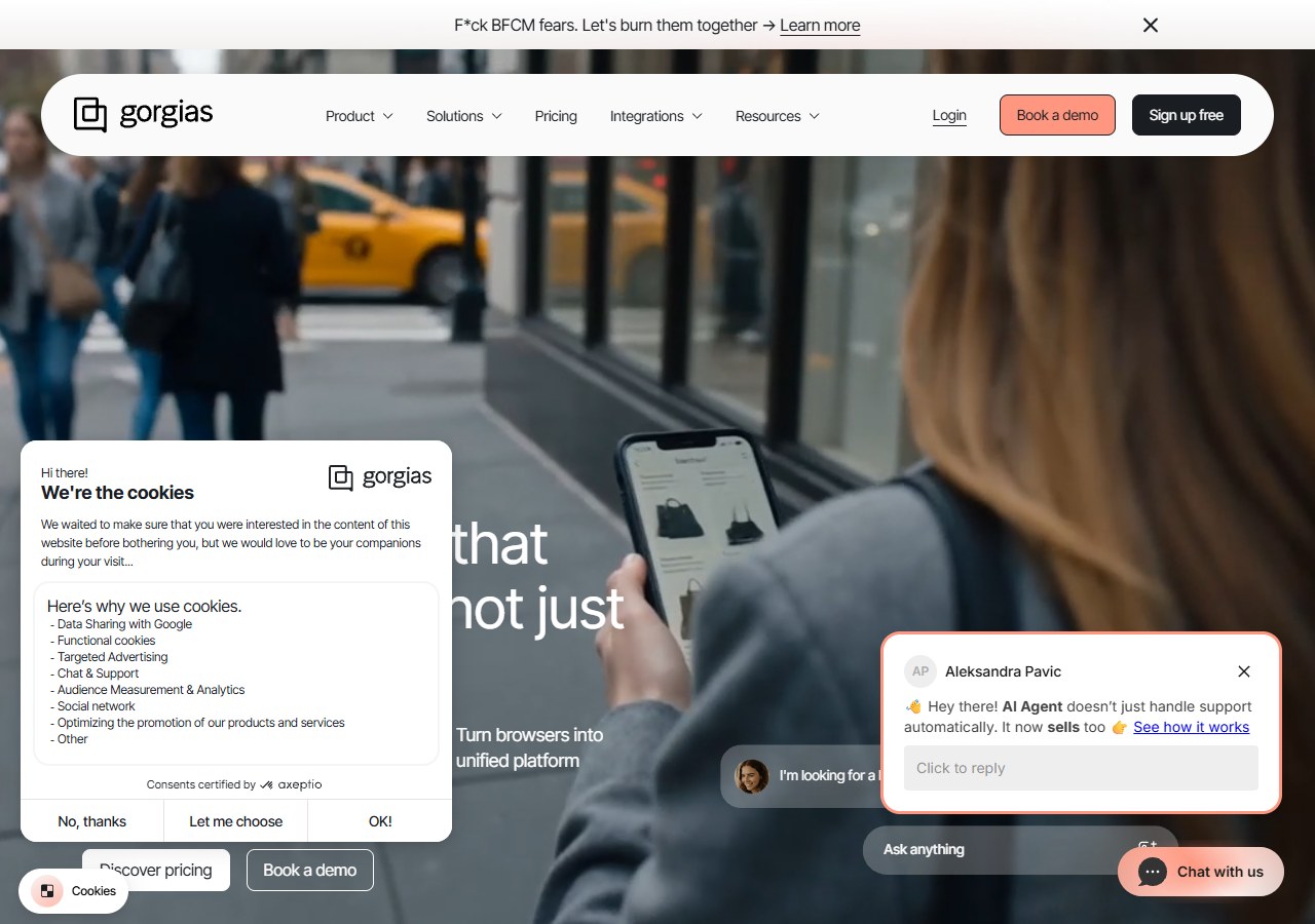 Gorgias ecommerce helpdesk for Shopify stores