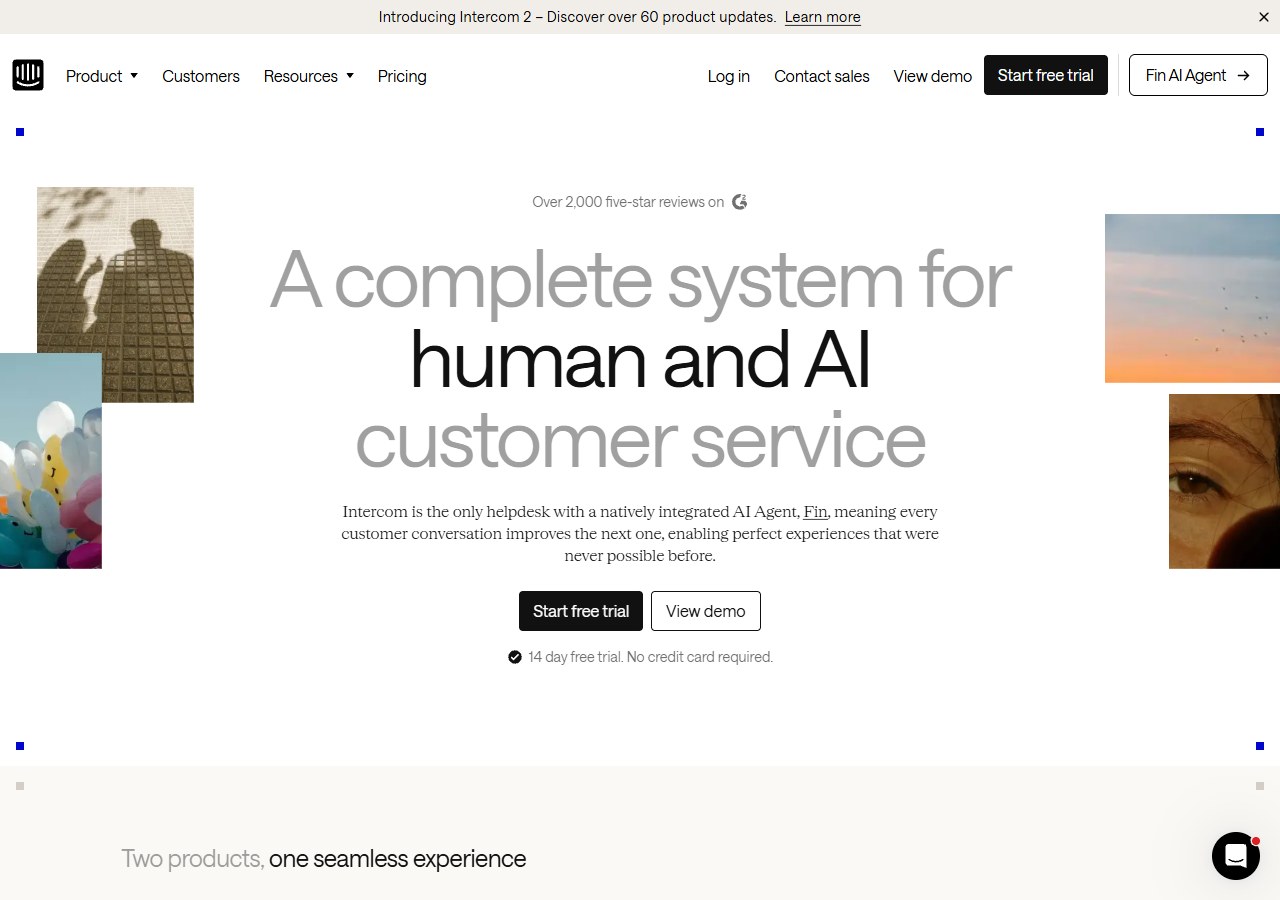 Intercom AI-first customer service platform