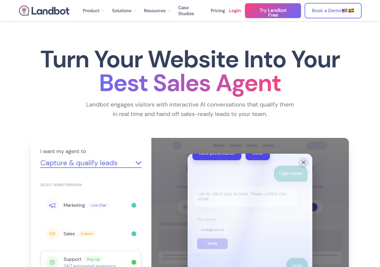 Landbot no-code WhatsApp chatbot builder