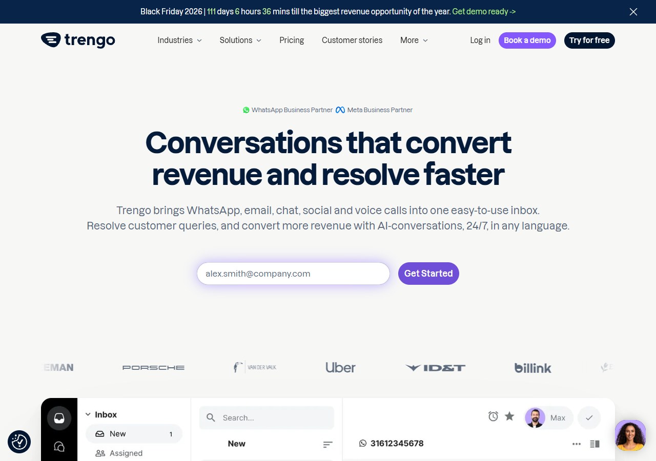 Trengo omnichannel WhatsApp chatbot